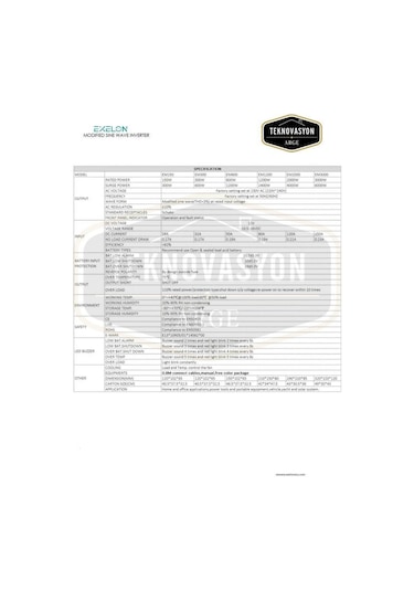 Exelon 24 V 2000wmodifiye Sinüs İnverter