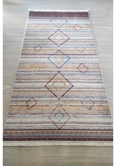 Bambu Dekoratif Renkli Mutfak Halısı Yıkanabilir Salon Halısı-100X300