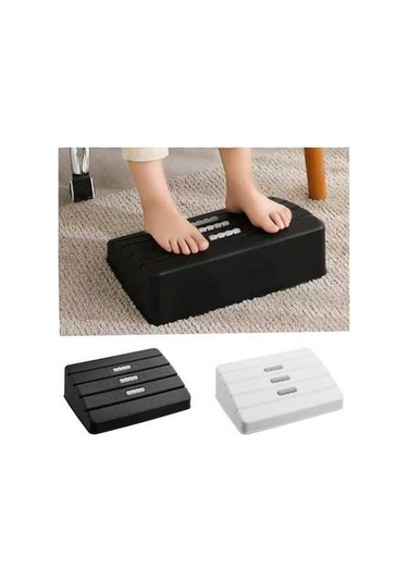 Wondernest Silindir Ofis Masası Masaj Liken Footrest Dışkı Beyaz Ayak Desteği Vn Beyaz