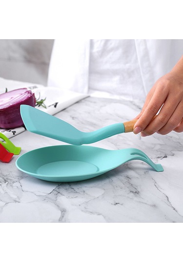 Monyee Mutfak Isıya Dayanıklı Silikon Kaşık Tutucu - Temizliği Kolay, Renkli Dekoratif 20cm Pişirme Aracı