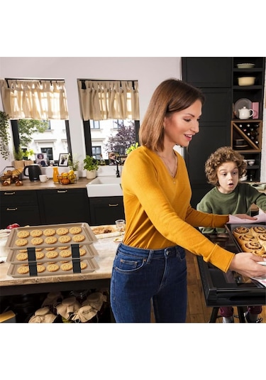 12 Adet Fırın Tepsisi İstifleyicileri Tepsi İstifleyicileri Fırın Tepsisi Tepsi İstifleyicileri Siyah