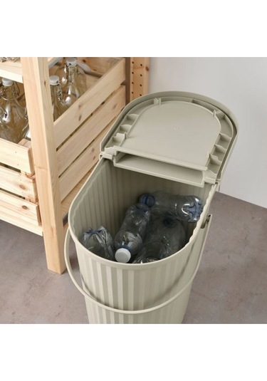 Dammâng Çöp Kutusu Gri-bej, 26 Cm Bej