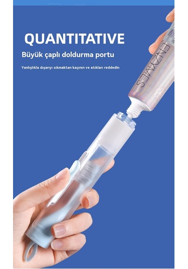 Diş Fırçası Ve Diş Macunu Entegre Katlanır Diş Fırçası-beyaz