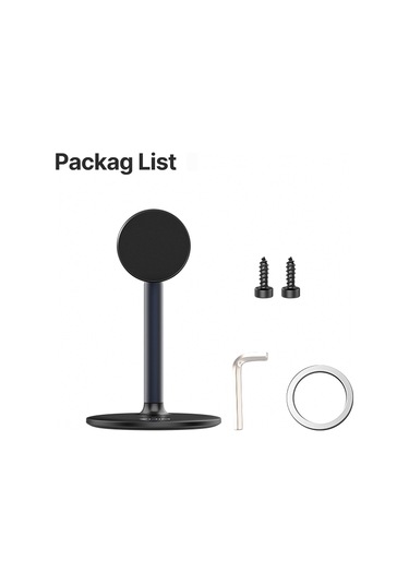 Reedark Alüminyum Masaüstü Manyetik Telefon Tutucu - 360 Açı Ayarlı Ve 2 Bölmeli Genişletilebilir 160-225mm