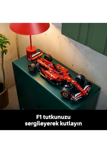 LEGO® Technic Ferrari SF-24 F1 Araba 42207 - Yetişkinler için Koleksiyonluk Yaratıcı Yarış Arabası Modeli Yapım Seti (1361 Parça)