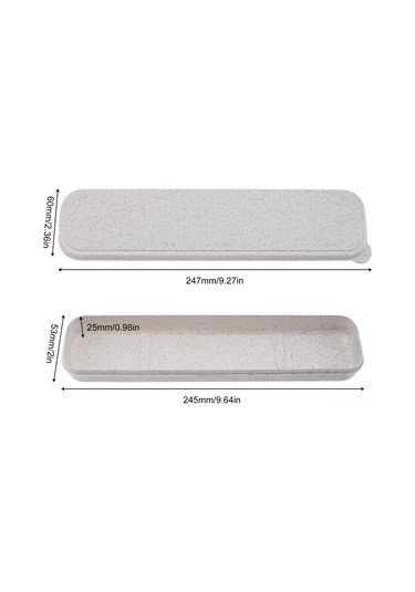 Yunboo Seyahat Çatal Bıçak Saklama Kutusu - Taşınabilir Besteçlik Organizer Kılıfı Bej