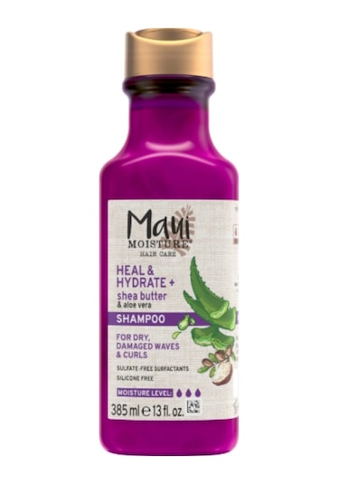 Moısture Haır Care Heal & Hydrate Shea Butter& Aloe Vera Shampoo For Dry Damaged Waves& Curls