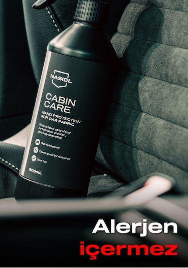 Nasiol Cabincare Araç Kumaş Yüzeyleri için Nano Kaplama 6 Ay Dayanım 500ML Su Sıvı Leke Geçirmez
