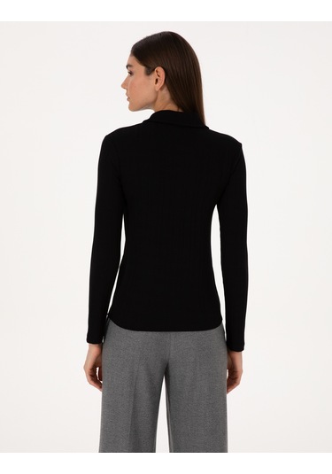 Pierre Cardin Kadın Siyah Bluz Örme 50309153-vr046 Siyah