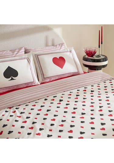 Sarah Anderson Chance Çift Kişilik Nevresim Takımı Beyaz Beyaz