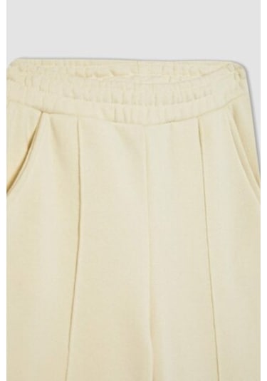 DeFacto Kız Çocuk Wide Leg Pantolon B7784A8NSER102 Ekru