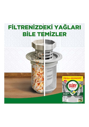 Fairy Platinum Limon Kokulu Bulaşık Makinesi Deterjanı 72 Tablet