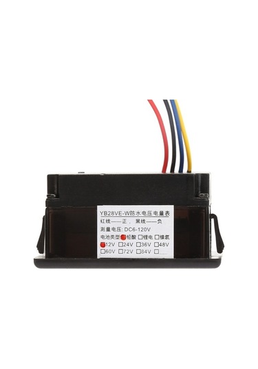 Besthome1 Su Geçirmez Akıllı Göstergesi - Gerçek Zamanlı Voltaj Ve Akü Seviyesi, Çift Tel, Dc 6-120v