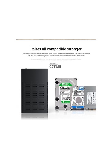 Usb 3.0 3.5 İnç Hdd Sata Harici Sabit Kılıf Kutusu Okuyucu Desteği 10 Tb Sabit Sürücü Muhafaza Yüksek Hızlı Adaptör 5gbps Pc Lapop İçin Aktarım Hızı.