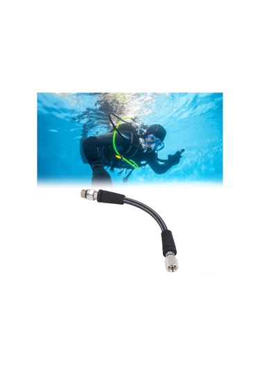 Geeroyoo Derin Deniz Dalış Yüksek Basınçlı Regülatör Hortumu - Karbon Fiber Örgü - 15cm - Derinlik Ve Güvenlik Takibi