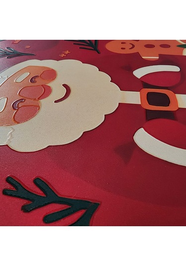 Noel Baba Ve Kurabiye Adam Kapı Ve Duvar Süsü Happy New Year 30x30