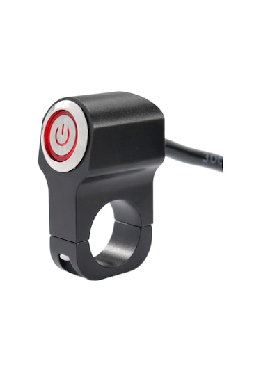 Motosiklet Led Far Aç Kapa Metal Anahtar Tekli Buton Swich 2 Modlu 1 Adet