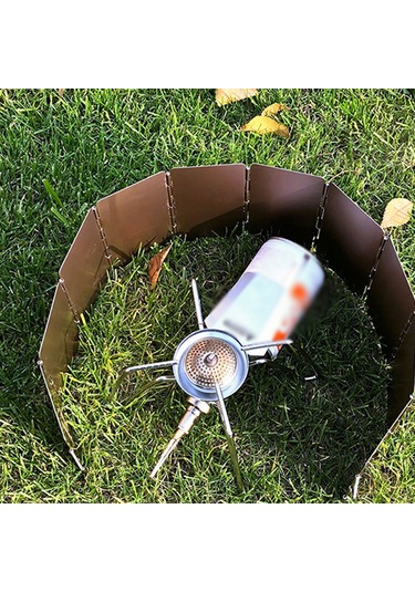 Yunboo Kamp Isıtkıcı Rüzgar Engelleyici, Alüminyum Allüvyum, 10 Parça, Kırılabilir, Antik Bronz, Yd-8 Küçük Boy Çok Renkli