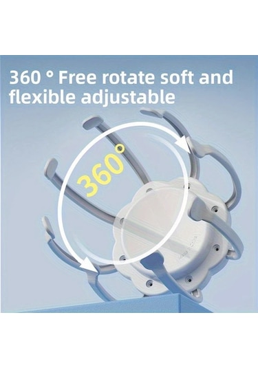 Elmpaly Beyaz Usb Şarjlı 3 Ayarlı Ahtapot Tipi Kafa Masaj Aleti Beyaz