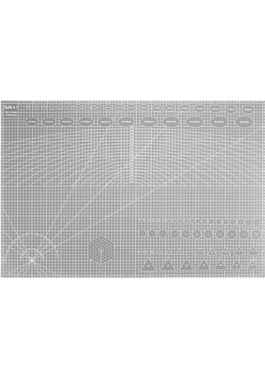 A1 Kesme Matı Patchwork - Cutting Mat - Kesim Altlığı - Kesim Tablası - 90x60cm - Gri
