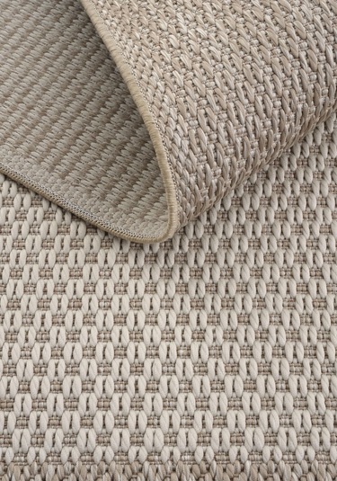 Cool Halı Grande 01 Bej Balkon Kilimi Dama Desen Halı Yolluk İnce Antre Kaymaz Tabanlı Mutfak Kilimi