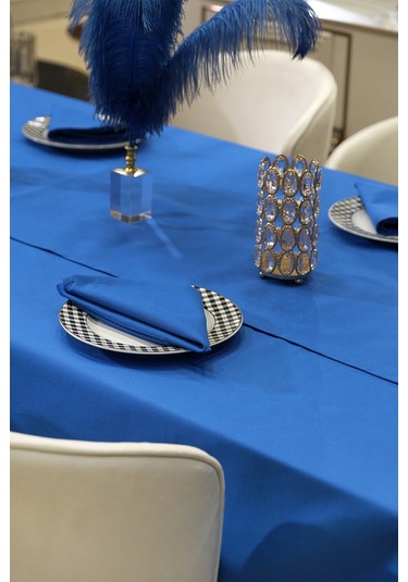 Dream Kumaş Peçete Modelleri Leke Tutmaz Kumaş Peçete Çeyiz Seti 6lı Paket Mavi