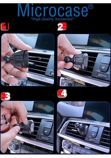 360° Araç İçi Izgaralıktan Kelepçeli Telefon Tutucu - AL3733