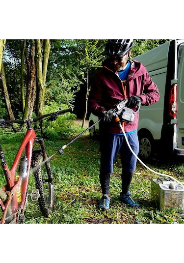 Worx WG633E 20V 4.0Ah Li-ion 56 Bar Kömürsüz Basınçlı Yıkama Tabancası + 2 Parça Yıkama Seti