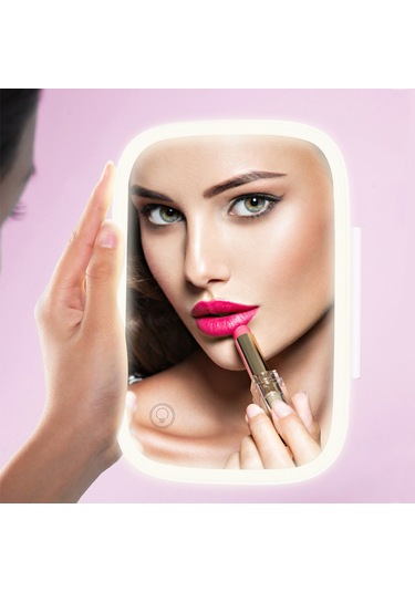 Vkemall Led Işıklı Araba Güneşlik Aynası Makyaj Güneşlik Kozmetik Aynası Ayarlanabilir T