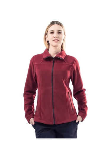 Şensel, Kadın Polar Mont, Bordo -99E315- Cepli, Outdoor