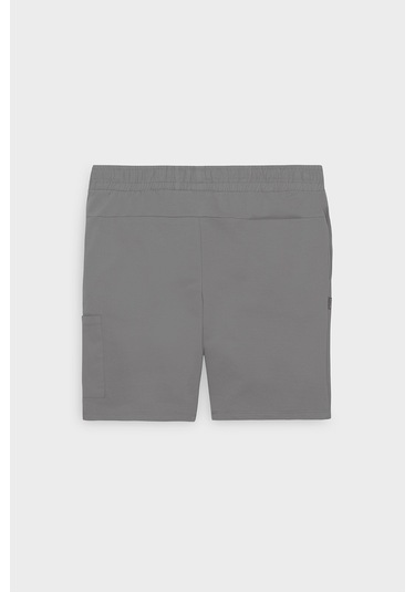 Ac&Co / Altınyıldız Classics Erkek Grı Standart Fit Normal Kesim Pamuklu Cepli Örme Şort Gri