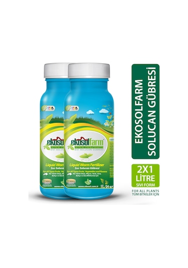 Ekosol Farm Sıvı Solucan Gübresi 2 x 1 L
