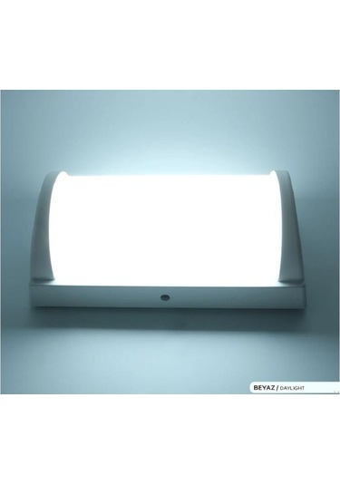 Ack 20w Radar Sensörlü Led Duvar Aplik 6500k Beyaz Işık Ip65 1800 Lümen Beyaz