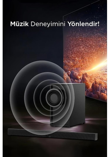 Torima Kts-2035 Siyah 30 W Usb Tf Aux Girişli Suwoofer Soundbar Ev Sinema Sistemi