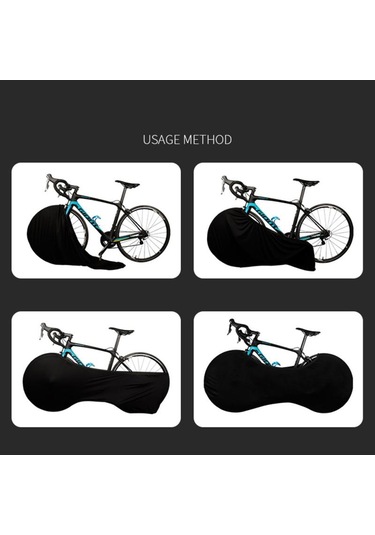 Siyah Sıcak, Bisiklet Toz Geçirmez Kapak Tekerlekler Çerçeve Kapak Anti-toz Çizilmeye Dayanıklı Koruyucu Kapak Bisiklet Koruyucu