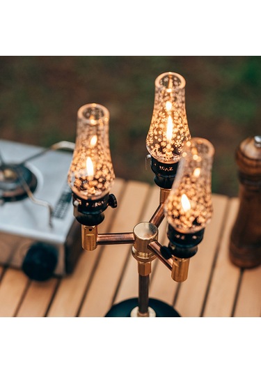 Ranyeek Taşınabilir Kamp Lambası - Ayarlanabilir Parlaklık, Gazlı Tip, Kar Desenli, Outdoor Işık 5KSM7990XEER