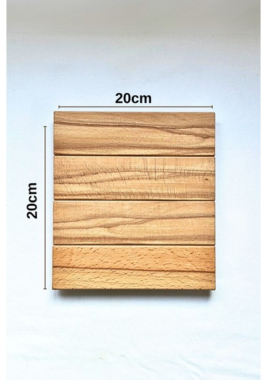 Dekoratif Ham 1. Sınıf Masif Ahşap El Yapımı Sunum Altlığı, Nihal