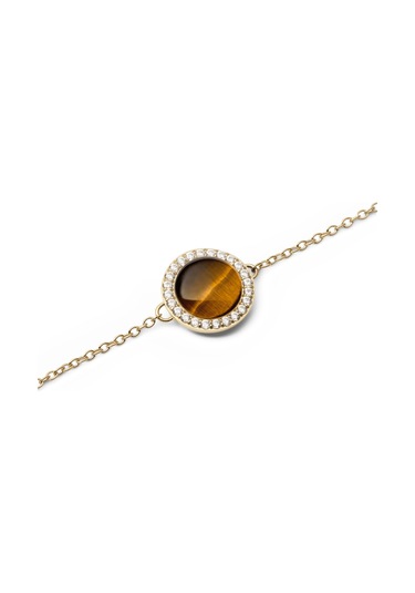 Audrey Bracelet Tiger Eye Gold Gold