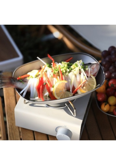 Tongxida Titanium Safari Yemek Tabağı - Ultra Hafif, Sağlıklı, Çakılabilir - Manav, Salata, Balık Servisi İçin Kamp Ve Piknik Çok Renkli