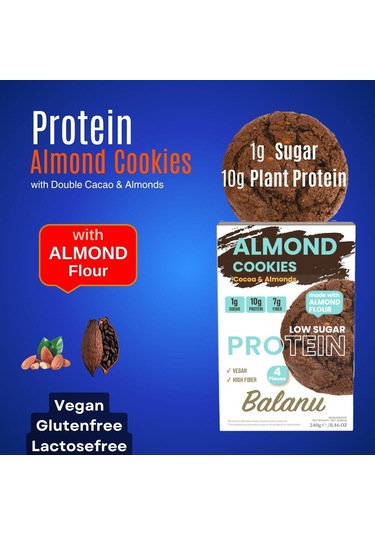 Zero Sugar & Low Sugar & Proteinli Badem Unu Kurabiyesi 3lü Set