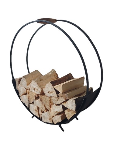 Blueflame Metal Ahşap Kulplu Dekoratif Şömine Odunluk
