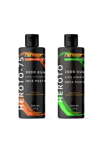 Netfer 2'li İnce Orta Pasta Set - 2x250 Ml