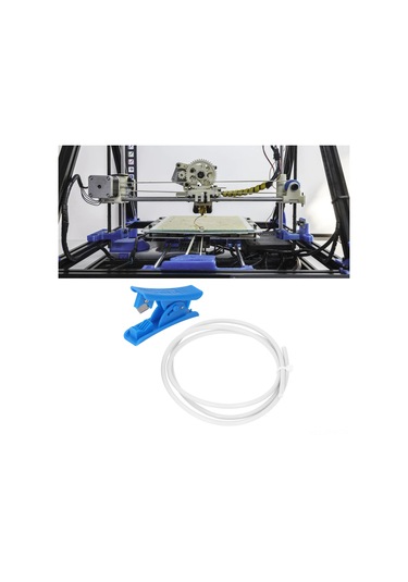 Tenfowee 3d Yazıcı Aksesuarı: 3m Ptfe Boru Beyaz, 1.75mm Filament İçin + Kesici - Yüksek Sıcaklık Dayanıklı, Ender Ve Cr Serisi Uyumlu