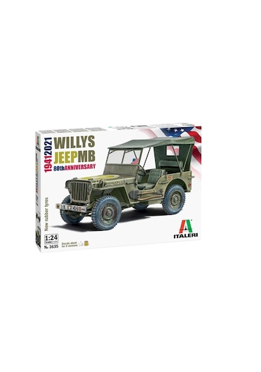 Italeri 3635s 1/24 Jeep Willys Mb Demonte Plastik Maketi