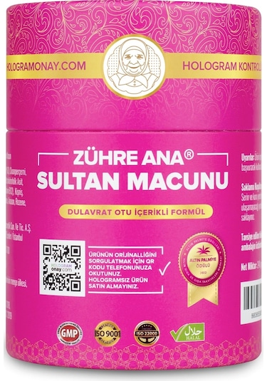 Zühre Ana Sultan Macunu Dulavrat Otu Hayıt ve Civanperçemi İçeren Macun 240 G
