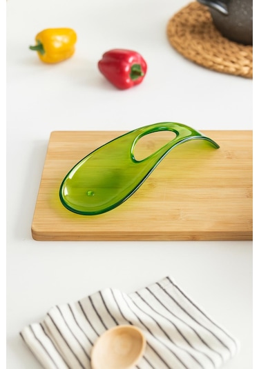 Akrilik Yeşil Tezgah Üstü Kirli Kaşıklık & Kepçe Altlığı