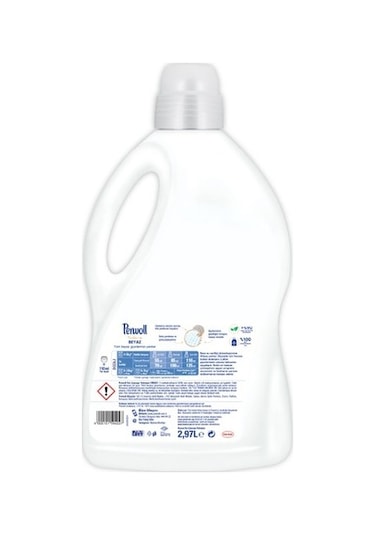 Perwoll Beyaz Renkler için Sıvı Çamaşır Deterjanı 54 Yıkama 2970 ML