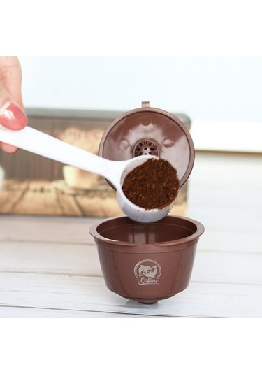 Novahub Yeniden Kullanılabilir Dolce Gusto Espresso Filtresi Kahve Kabı Siyah Kapsül İçin Siyah