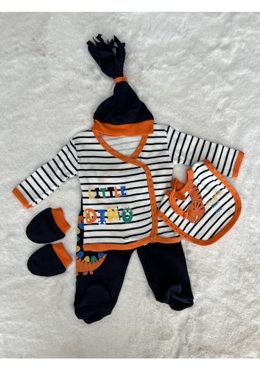 3085 Figürlü 5'li Set Turuncu