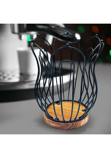 Suntek Kahve Pod Tutucu Istasyonu Organizatör Siyah-yükseltmek Siyah Yükseltmek